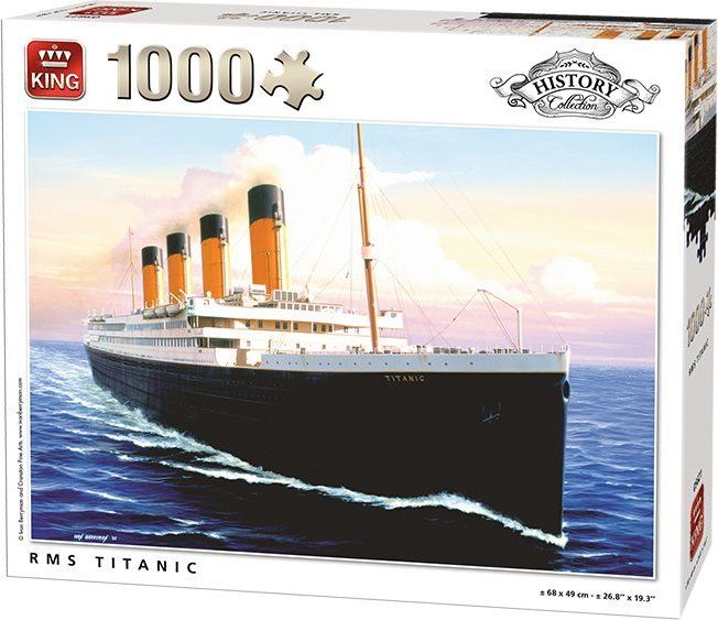 KING Puzzle RMS Titanic 1000 dílků - obrázek 1