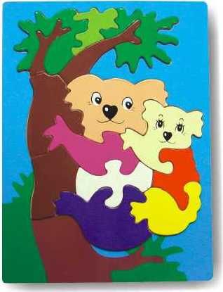 VKLÁDAČKY Dřevěné vkládací puzzle koala - obrázek 1