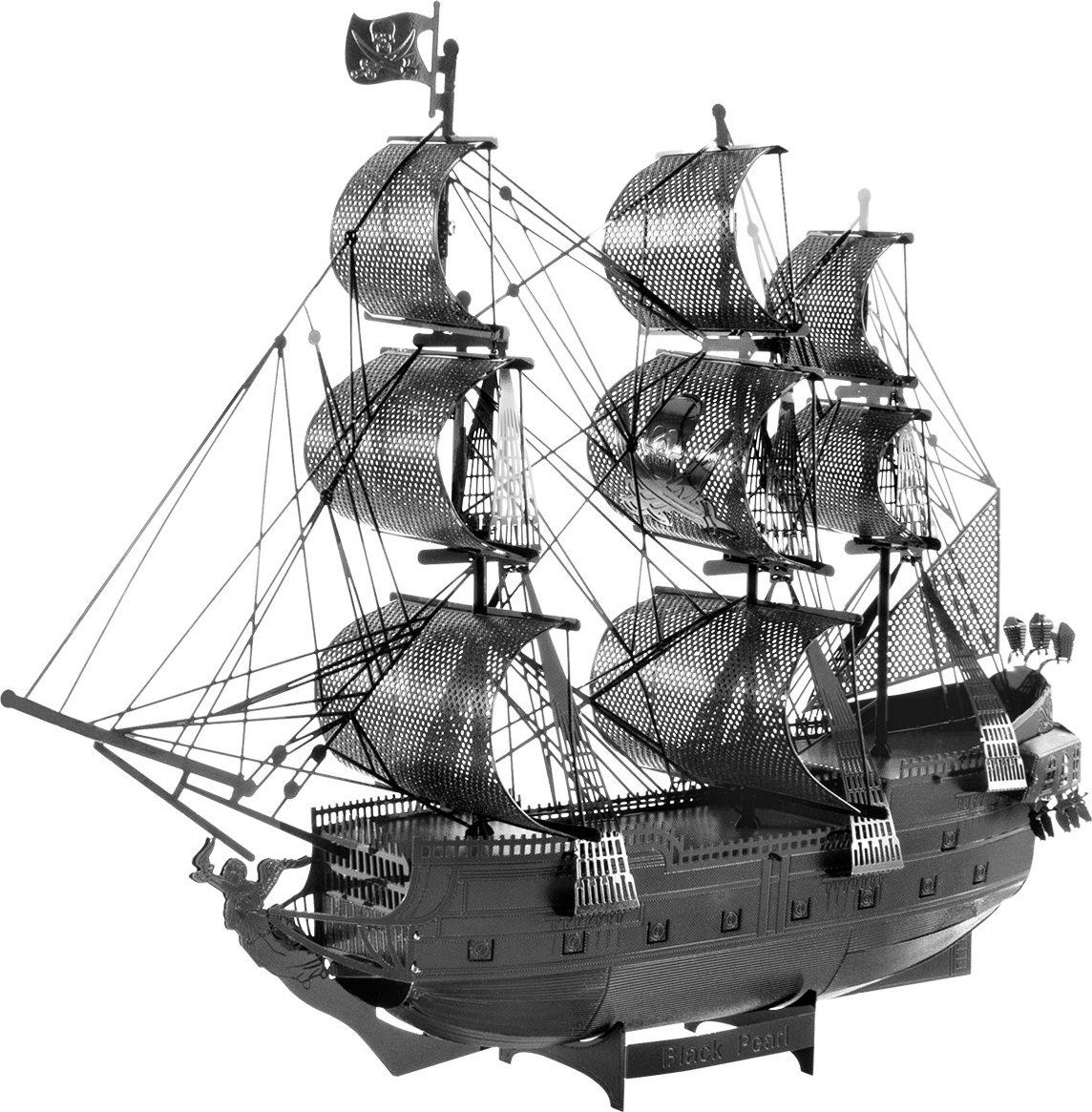 METAL EARTH 3D puzzle Black Pearl - Černá Perla - černá (ICONX) - obrázek 1
