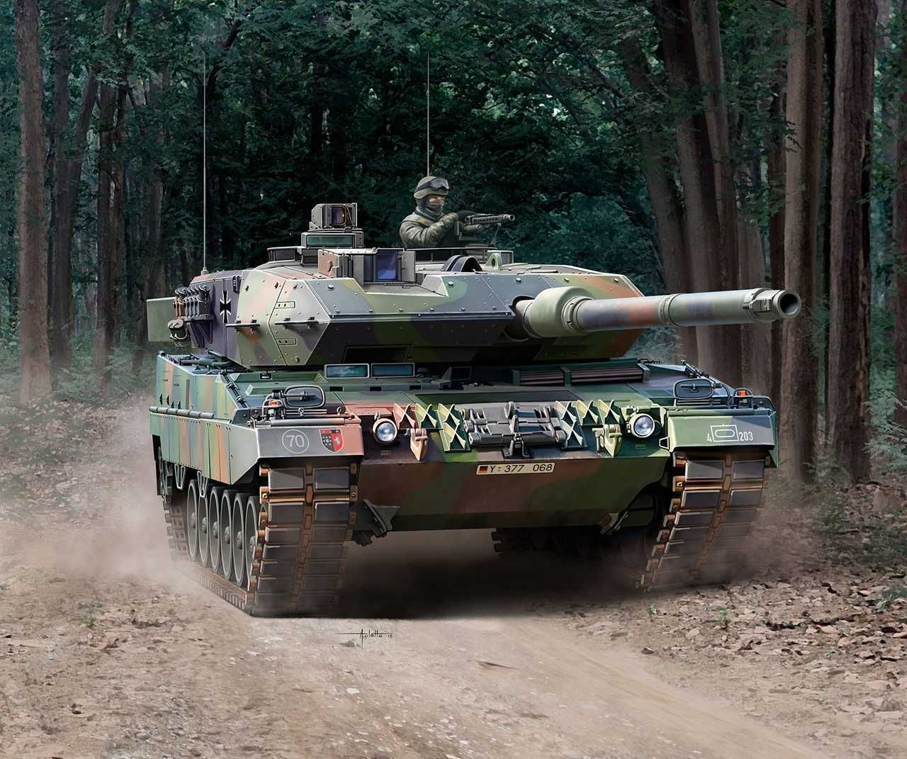 REVELL Plastic ModelKit tank 03281 - Leopard 2 A6/A6NL (1:35) - obrázek 10