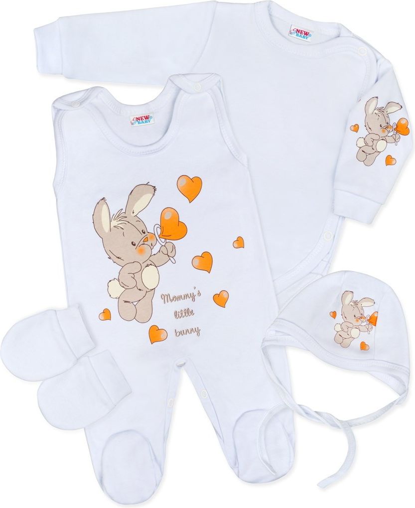 Soupravička 4-dílná New Baby Králíček 50 - obrázek 1