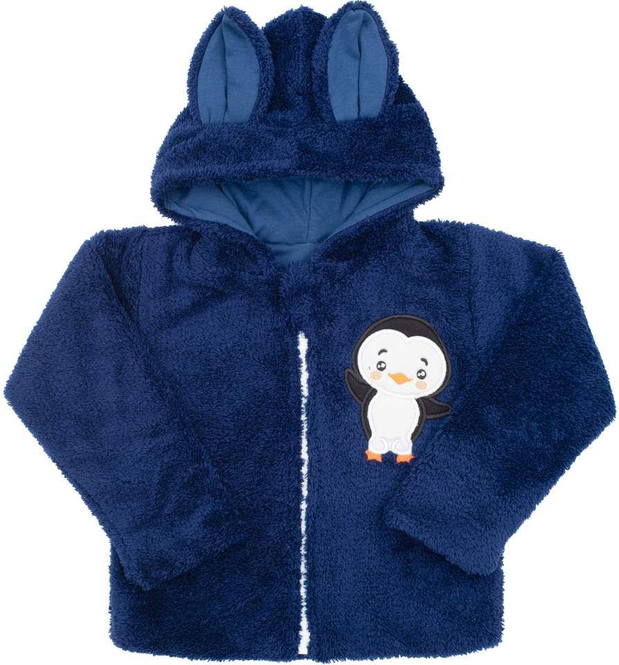 Zimní dětská mikina New Baby Penguin tmavě modrá 86 (12-18m) - obrázek 1