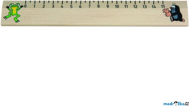 Pravítko - Dřevěné 20cm, Krtek (Detoa) - obrázek 1
