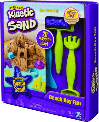 Spin Master Kinetic sand plážová hrací sada s nářadím - obrázek 1