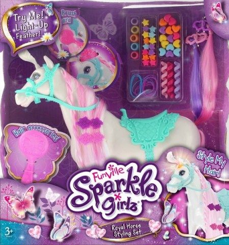Stylingová sada se svítícím koněm Sparkle Girlz - obrázek 1