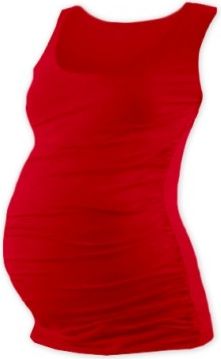 Těhotenský top JOHANKA - červená, Velikosti těh. moda L/XL - obrázek 1