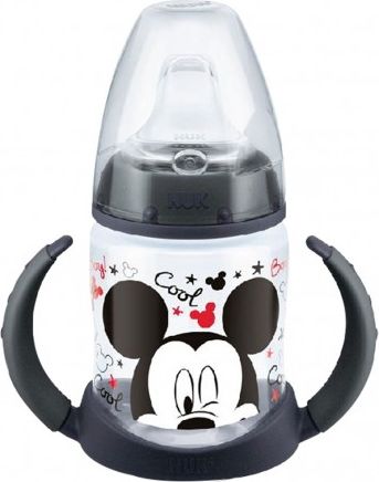 Kojenecká láhev na učení NUK Disney Mickey 150 ml šedá, Šedá - obrázek 1