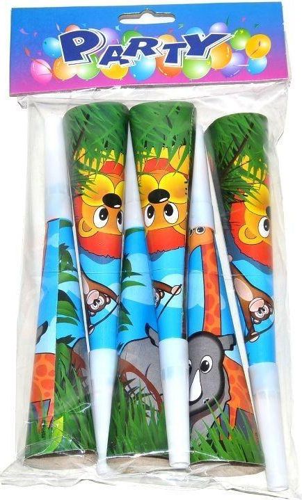Wiky Wiky Párty trumpetky safari 6ks - obrázek 1