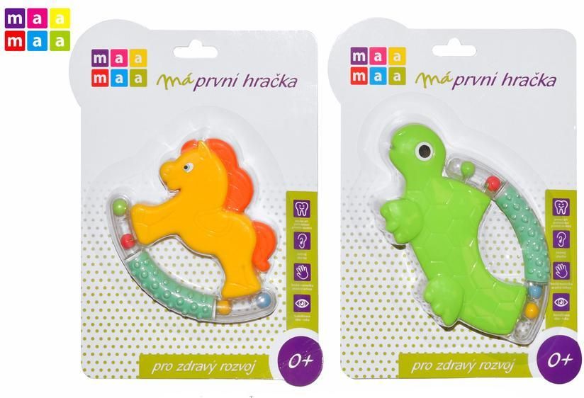 MAAMAA Chrastítko zvířátko 14 cm - obrázek 1