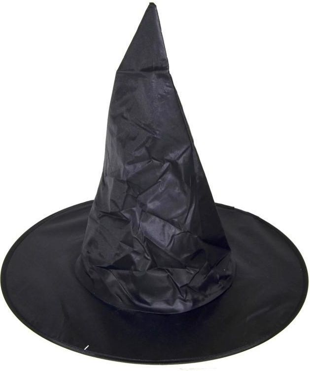 Wiky Wiky Klobouk čarodějnický černý 32 cm - obrázek 1
