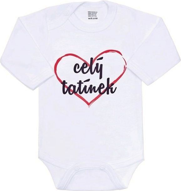 Dětské body s nápisem New Baby celý tatínek velikost 62 - obrázek 1
