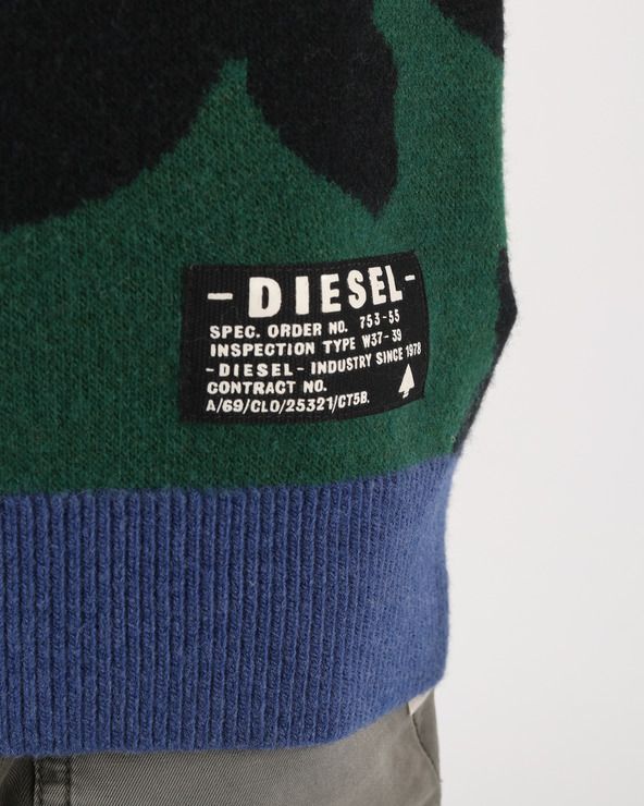 Kroxi Svetr dětský Diesel | Zelená Vícebarevná | Chlapecké | 12 let - obrázek 3