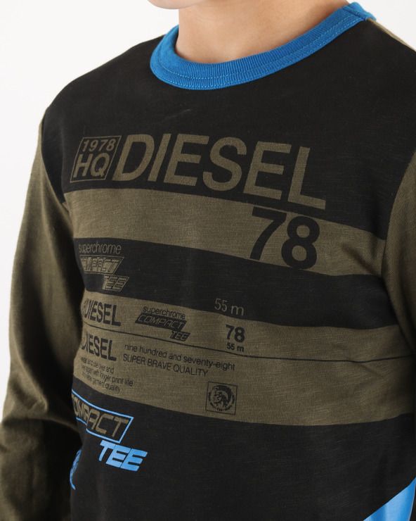 Tebre Triko dětské Diesel | Modrá Zelená | Chlapecké | 16 let - obrázek 3