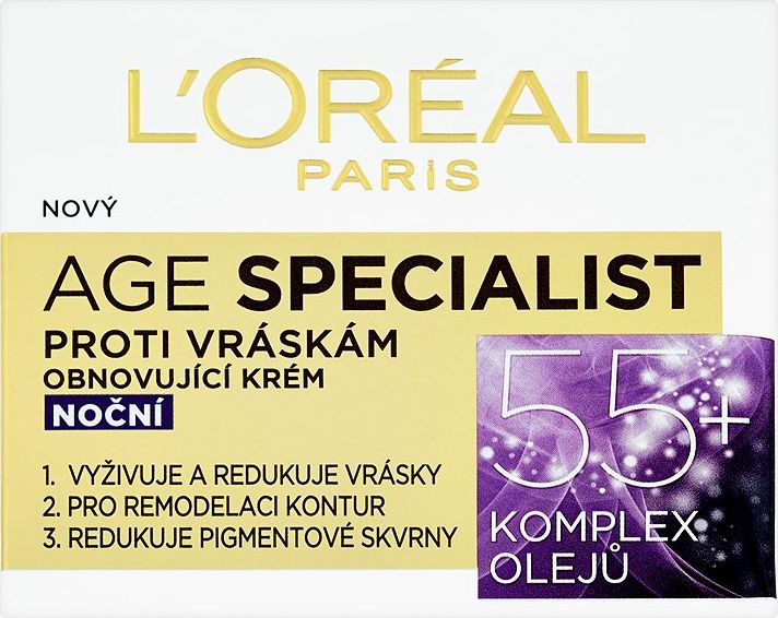 L'Oréal Paris Age Specialist, obnovující noční krém proti vráskám 50 ml - obrázek 1