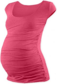 JOŽÁNEK Těhotenské triko mini rukáv JOHANKA - lososově růžová - obrázek 1