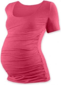 JOŽÁNEK Těhotenské triko krátký rukáv JOHANKA - lososově růžová - obrázek 1