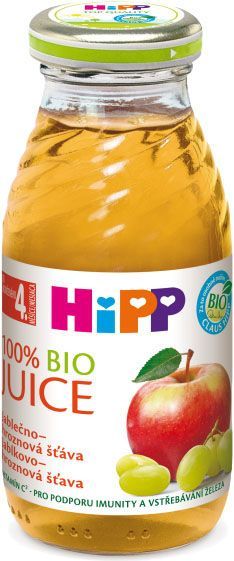 HIPP BIO Jablečno hroznová šťáva 6x200 ml - obrázek 2