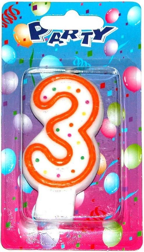 Wiky Wiky Dortová svíčka číslo 3 - obrázek 1