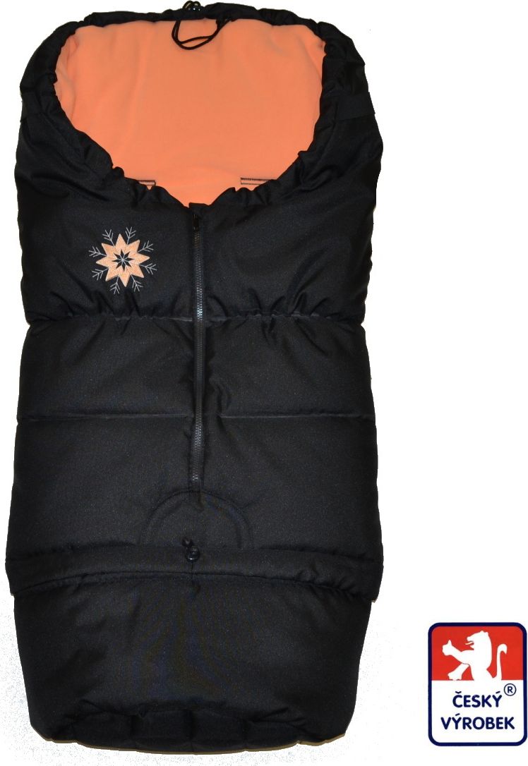 Zimní fusak do kočárku 3v1, Dětský svět, winter bag pomeranč - obrázek 1