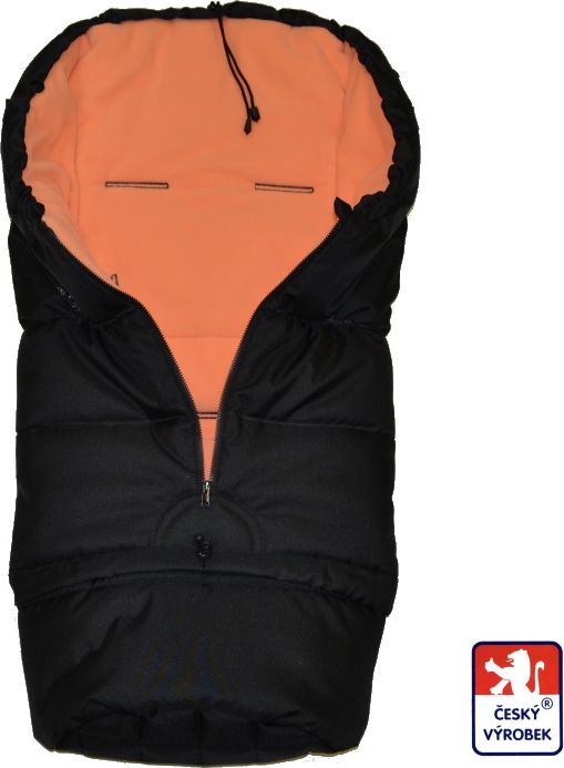 Zimní fusak do kočárku 3v1, Dětský svět, winter bag pomeranč - obrázek 4