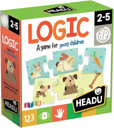 HEADU Puzzle Logic Zvířátka 12x3 dílků - obrázek 1