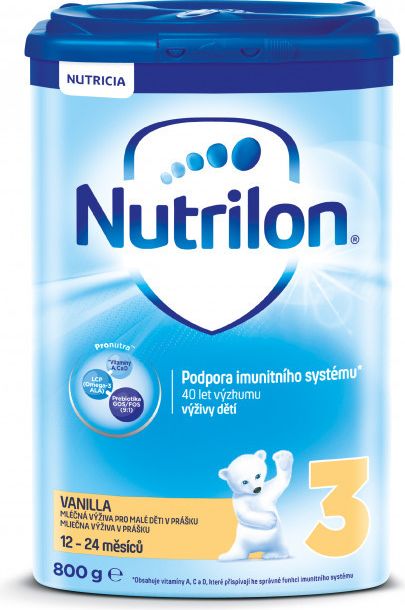 Nutricia Nutrilon 3 Pronutra Vanilla 800 g - obrázek 1