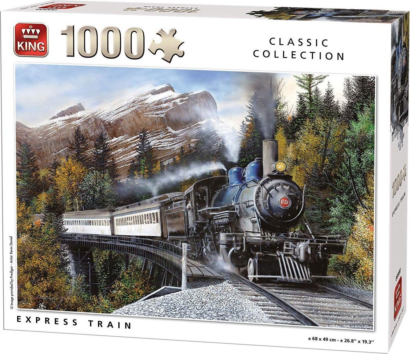 KING Puzzle Vlakový expres 1000 dílků - obrázek 1
