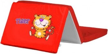 Skládací matrace do postýlky CARETERO Tiger červená, Červená - obrázek 1