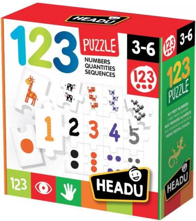 HEADU Puzzle 1-2-3 První počítání 27 dílků - obrázek 1