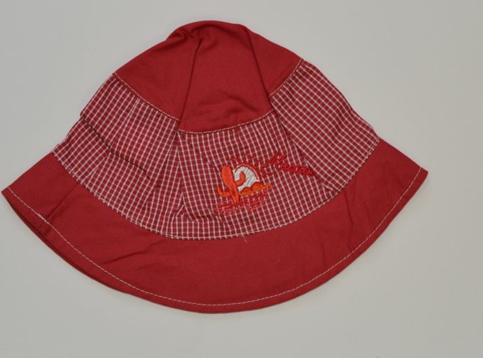 Dětský letní klobouček, Dráček, červený Mexiko vel.3, Výprodej - obrázek 1
