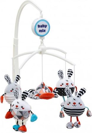 Kolotoč nad postýlku Baby Mix Králíci, Multicolor - obrázek 1