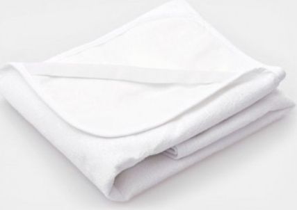 Frotá nepromokavá podložka New Baby 120x60 bílá, Bílá - obrázek 1