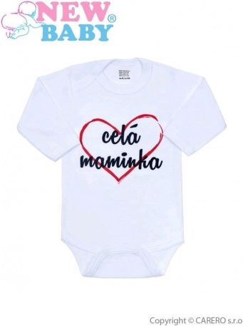 Body s potiskem New Baby celá maminka, Červená, 56 (0-3m) - obrázek 1