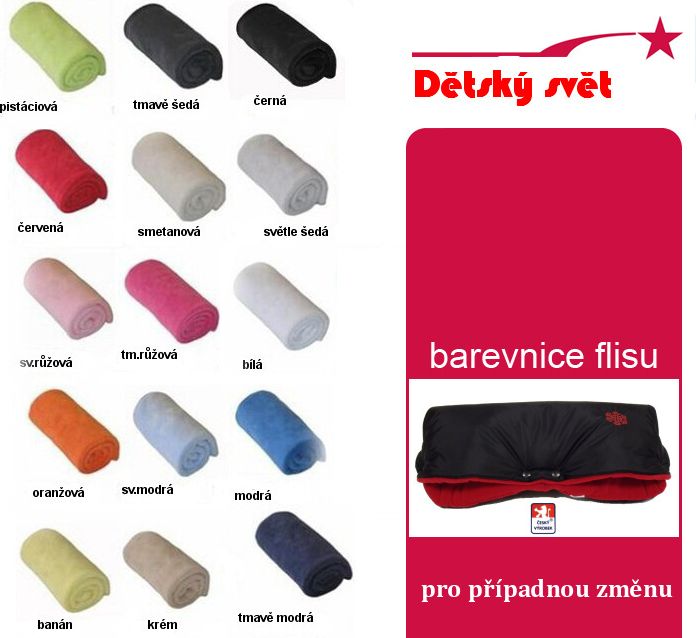 Zimní rukávník na kočárek s brzdou Dětský svět LUX černá/černá - obrázek 2