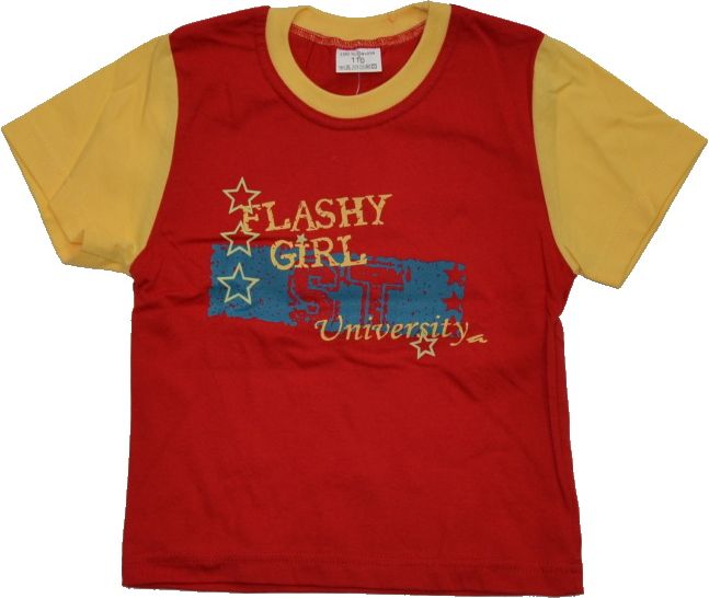 Dětské tričko s krátkým rukávem, Flashy girl vel.110 - obrázek 1
