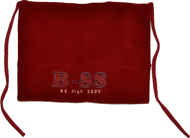 Dětská zimní čepice, B-88, červená, vel.44-46, Výprodej - obrázek 1