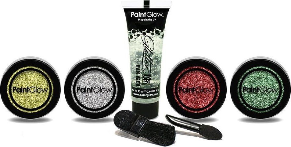 PAINTGLOW Sada třpytek Classic Glitter s fixačním gelem - obrázek 2