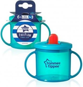První dětský hrneček Tommee Tippee 190 ml tyrkysový, Tyrkysová - obrázek 1