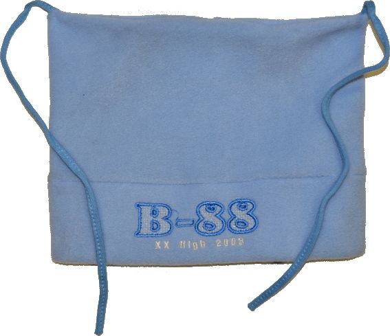 Dětská zimní čepice, B-88, modrá, vel.48-50, Výprodej - obrázek 1