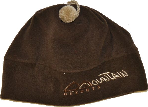 Dětská zimní čepice, Mountan, hnědá, Výprodej - obrázek 1