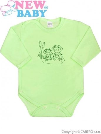 Kojenecké body celorozepínací New Baby Malá Zvířátka zelené, Zelená, 56 (0-3m) - obrázek 1