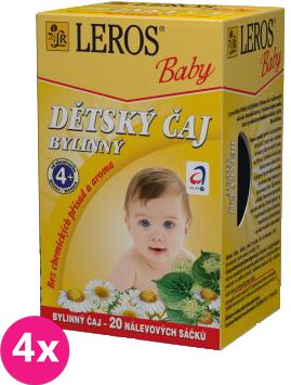 4x LEROS BABY dětský čaj bylinný 20x1,8g - obrázek 1