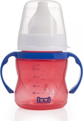 Lahvička/hrníček LOVI - 150ml - Tréninkový hrníček MARINE červený 150ml - obrázek 1