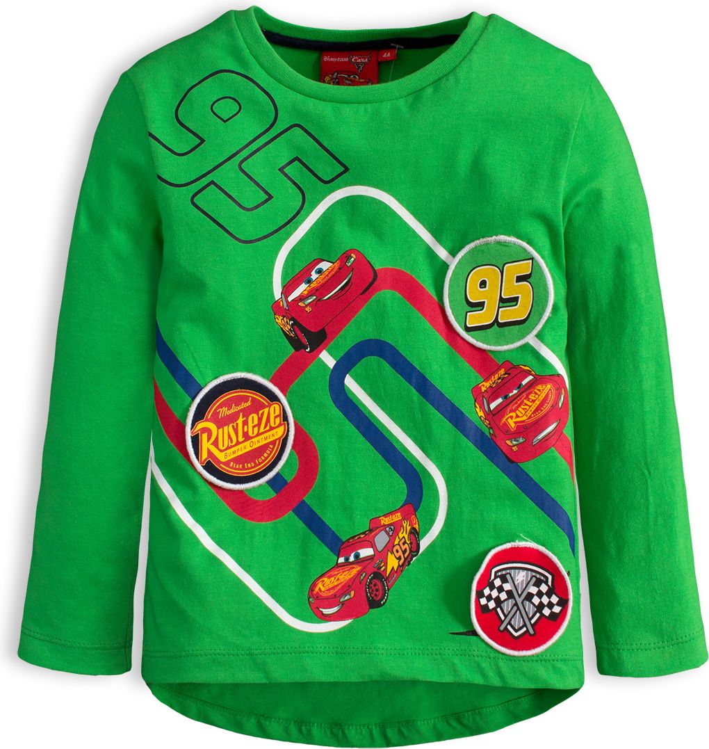 Chlapecké tričko DISNEY CARS AUTA zelené Velikost: 98 - obrázek 1
