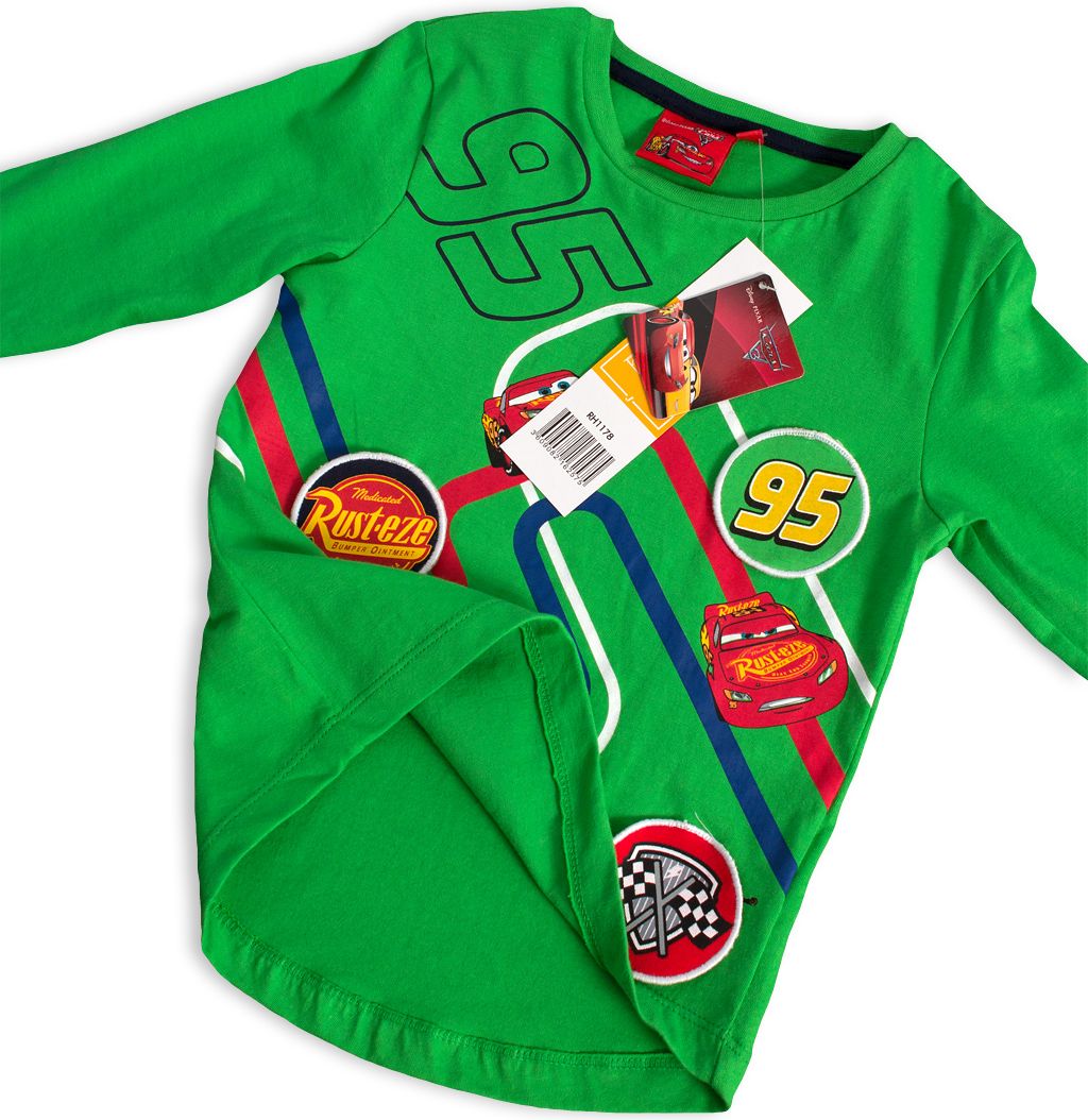 Chlapecké tričko DISNEY CARS AUTA zelené Velikost: 98 - obrázek 2