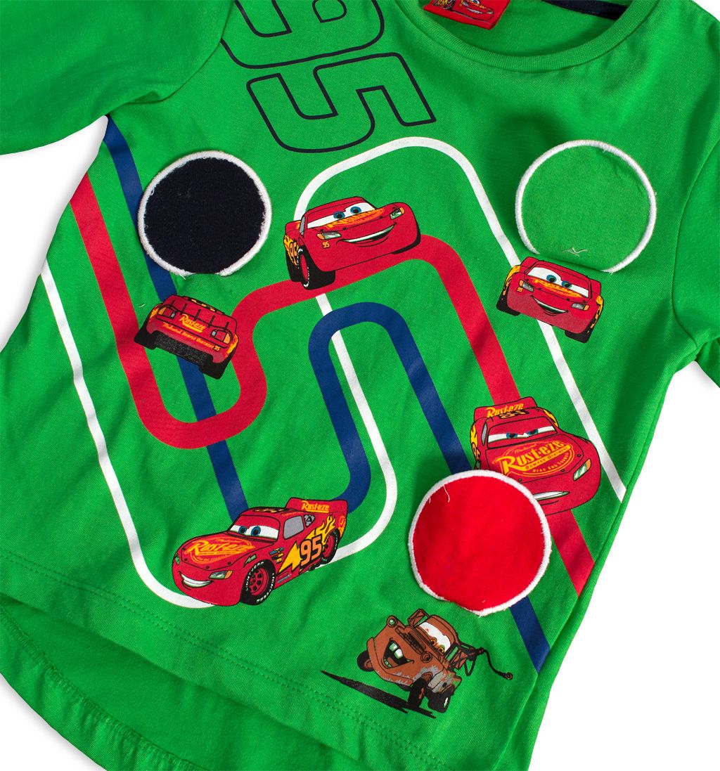 Chlapecké tričko DISNEY CARS AUTA zelené Velikost: 98 - obrázek 4