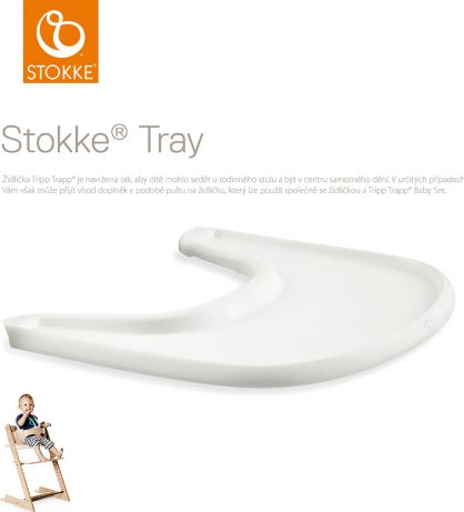 Stokke Jídelní pult k židličce, White - obrázek 1