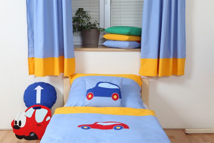 POVLAK AN POLŠTÁŘEK AUTO ŽLUTÉ - obrázek 3