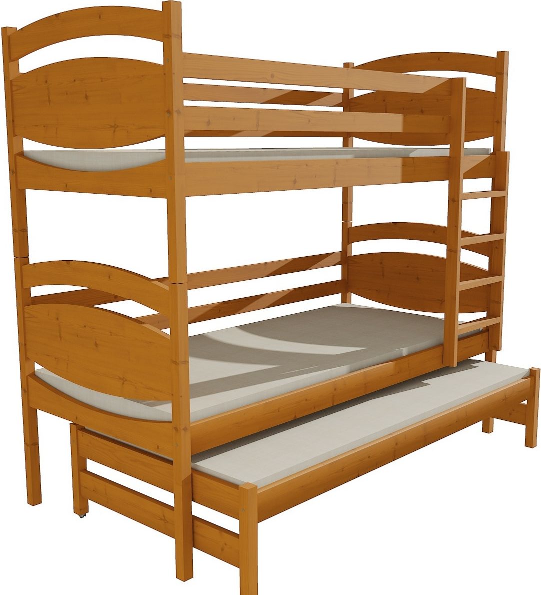 DĚTSKÁ PATROVÁ POSTEL S PŘISTÝLKOU MONIKA MOŘENÍ OLŠE 200 x 80 cm