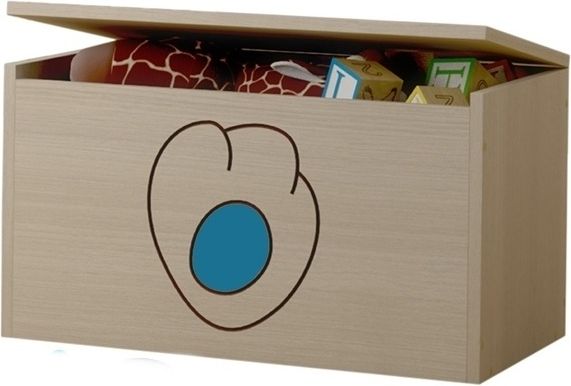 TRUHLA NA HRAČKY KOČIČÍ PACKA MODRÁ - obrázek 1